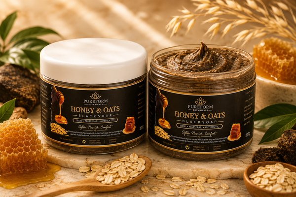 Honey & Oats African Black Soap TM Helps Improve the Appearance of Dry, Dull & Uneven-Looking Skin