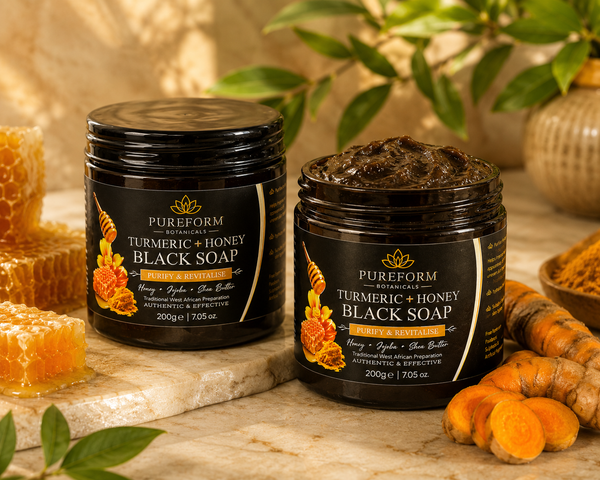 Honey & Turmeric African Black Soap
