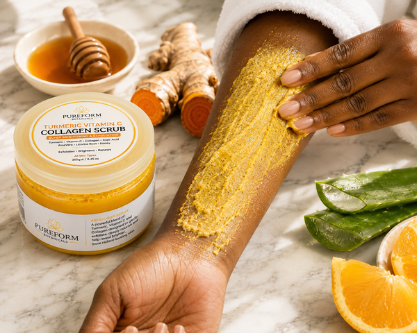 PUREFORM BOTANICALS™ Turmeric Vitamin C Collagen Body Scrub